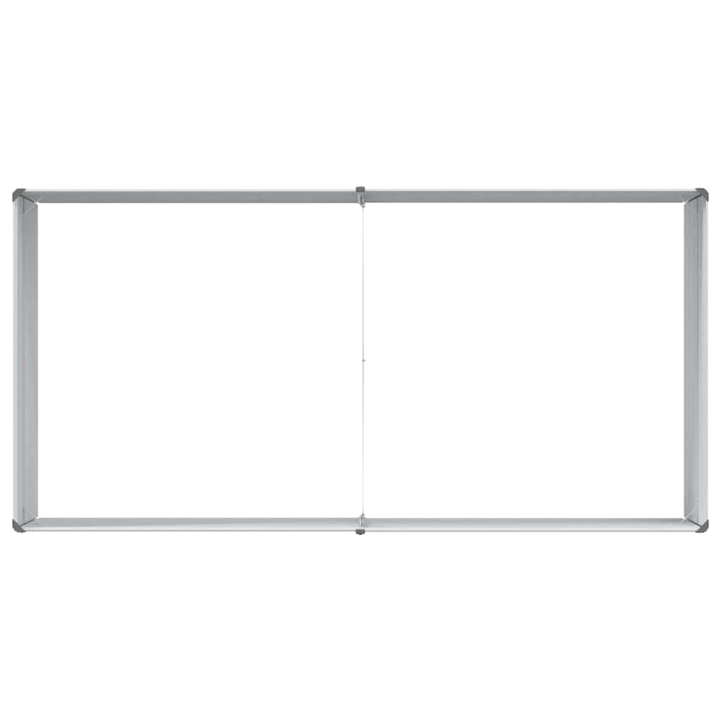 vidaXL Garden Raised Bed Light Brown 160 x 80 x 77 cm Galvanised Steel
