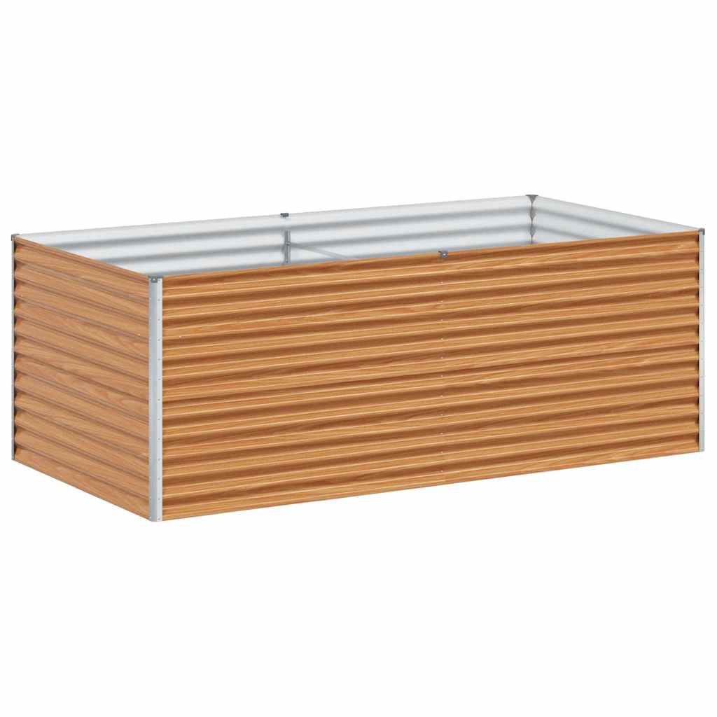 vidaXL Garden Raised Bed 195 x 100 x 68 cm Galvanised Steel