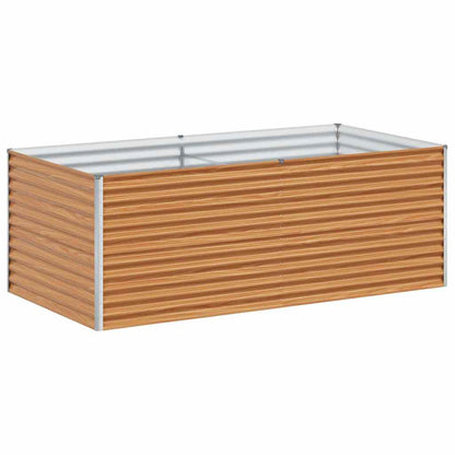 vidaXL Garden Raised Bed 195 x 100 x 68 cm Galvanised Steel