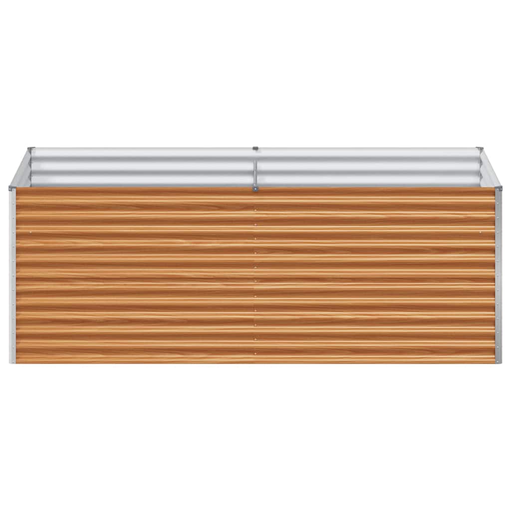 vidaXL Garden Raised Bed 195 x 100 x 68 cm Galvanised Steel