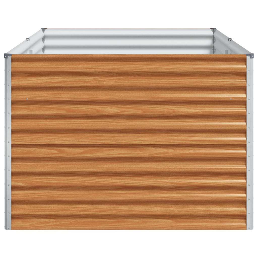 vidaXL Garden Raised Bed 195 x 100 x 68 cm Galvanised Steel