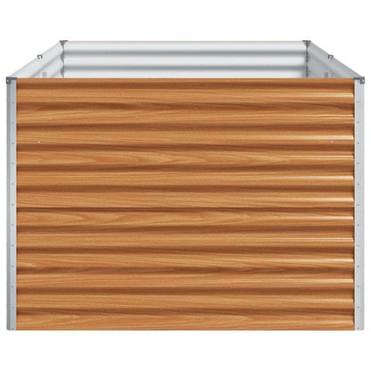 vidaXL Garden Raised Bed 195 x 100 x 68 cm Galvanised Steel