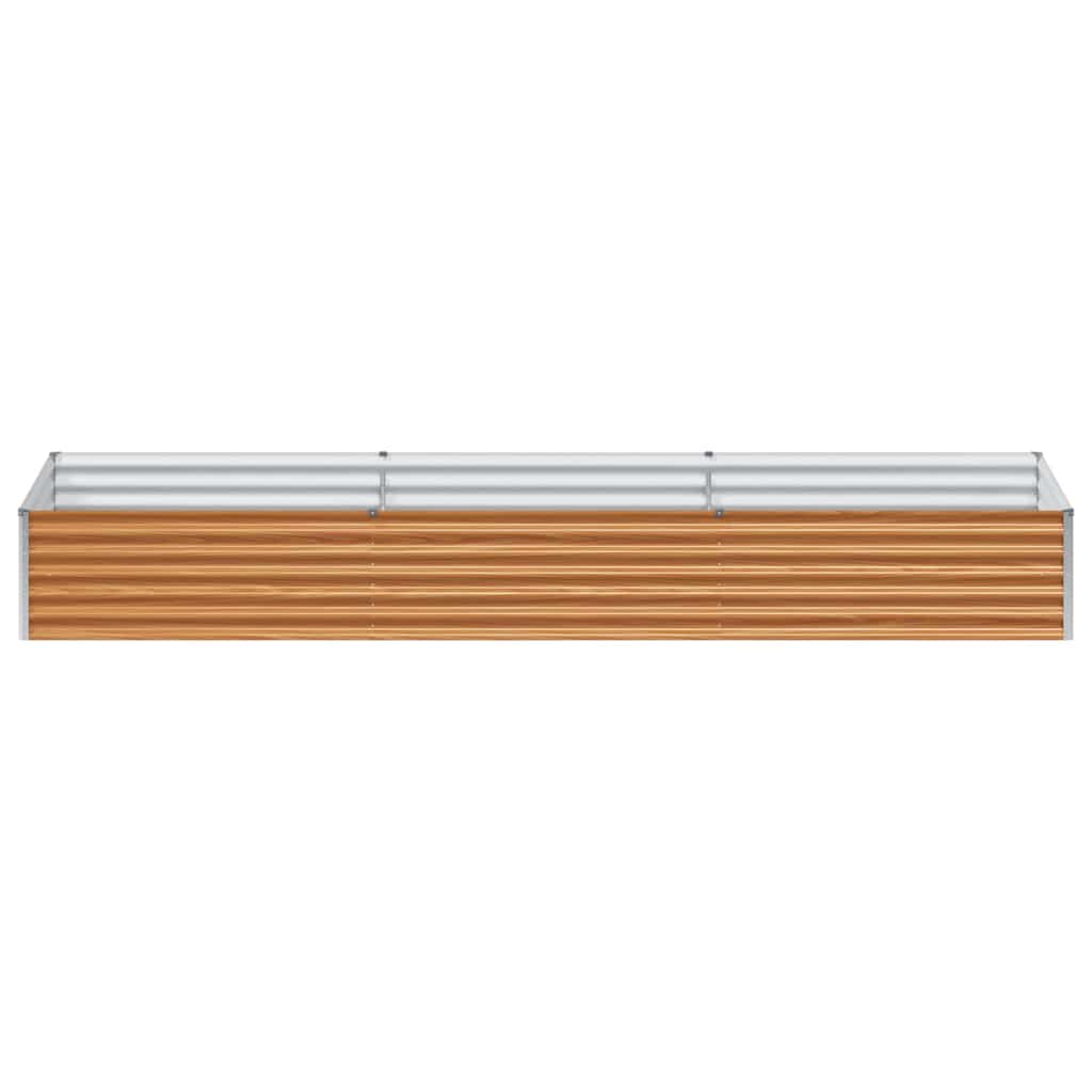 vidaXL Garden Raised Bed 290 x 100 x 36 cm Galvanised Steel