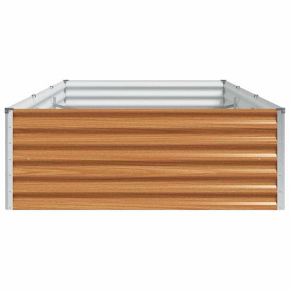 vidaXL Garden Raised Bed 290 x 100 x 36 cm Galvanised Steel