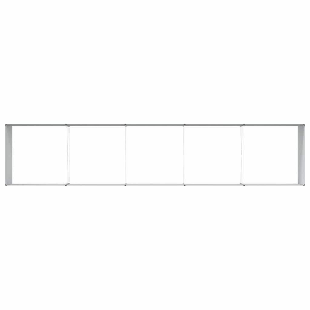 vidaXL Garden Raised Bed 485 x 100 x 68 cm Galvanised Steel