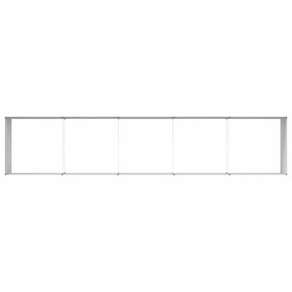 vidaXL Garden Raised Bed 485 x 100 x 68 cm Galvanised Steel