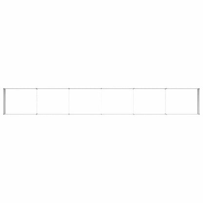 vidaXL Garden Raised Bed Light Brown 600 x 80 x 45 cm Galvanised Steel