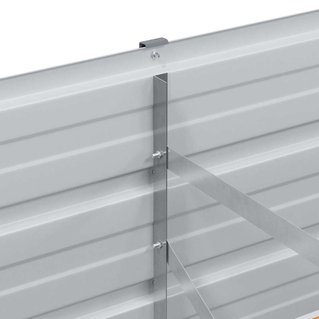 vidaXL Garden Raised Bed Light Brown 100 x 40 x 45 cm Galvanised Steel