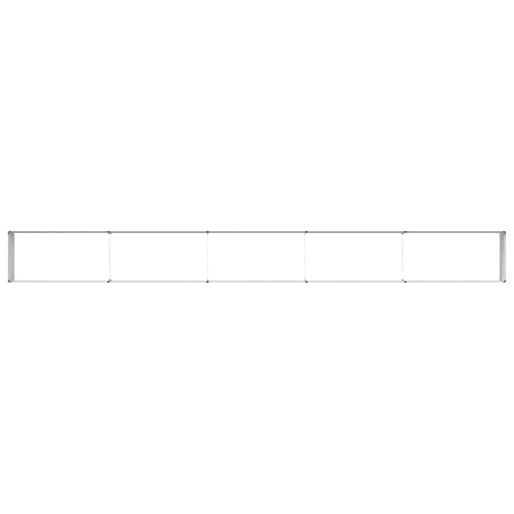 vidaXL Garden Raised Bed Light Brown 485 x 50 x 36 cm Galvanised Steel