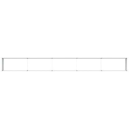 vidaXL Garden Raised Bed Light Brown 485 x 50 x 36 cm Galvanised Steel