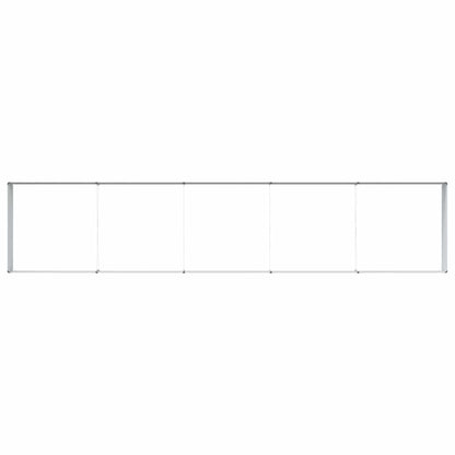 vidaXL Garden Raised Bed 485 x 100 x 36 cm Galvanised Steel