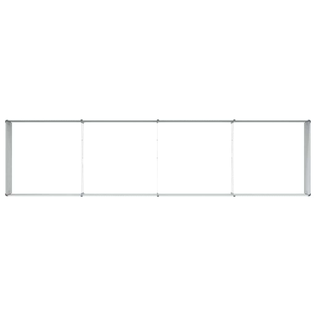 vidaXL Garden Raised Bed Light Brown 320 x 80 x 45 cm Galvanised Steel