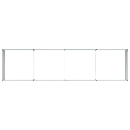 vidaXL Garden Raised Bed Light Brown 320 x 80 x 45 cm Galvanised Steel