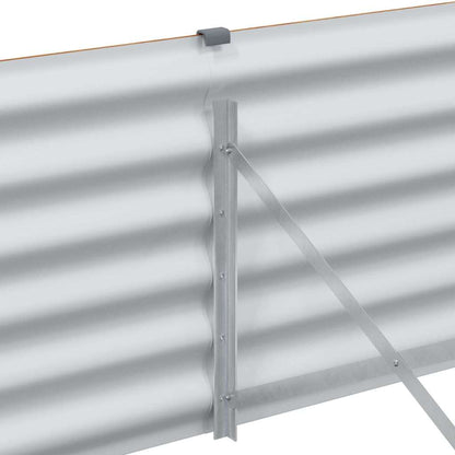 vidaXL Garden Raised Bed 1164 x 50 x 36 cm Galvanised Steel