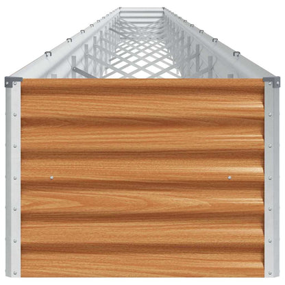 vidaXL Garden Raised Bed 1164 x 50 x 36 cm Galvanised Steel