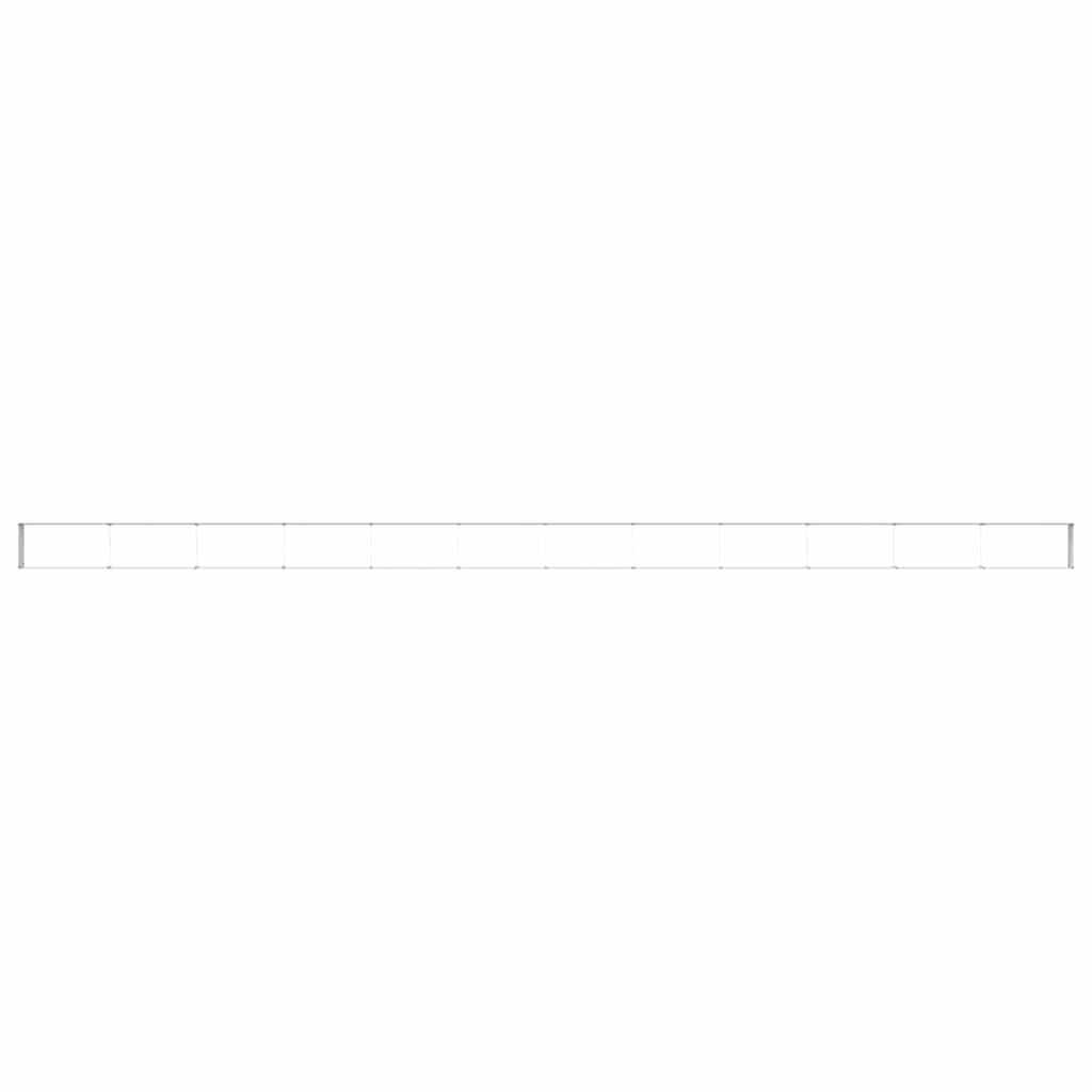 vidaXL Garden Raised Bed 1164 x 50 x 36 cm Galvanised Steel