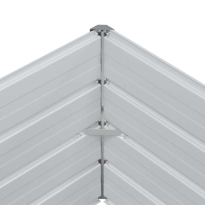 vidaXL Garden Raised Bed Light Brown 240 x 80 x 45 cm Galvanised Steel
