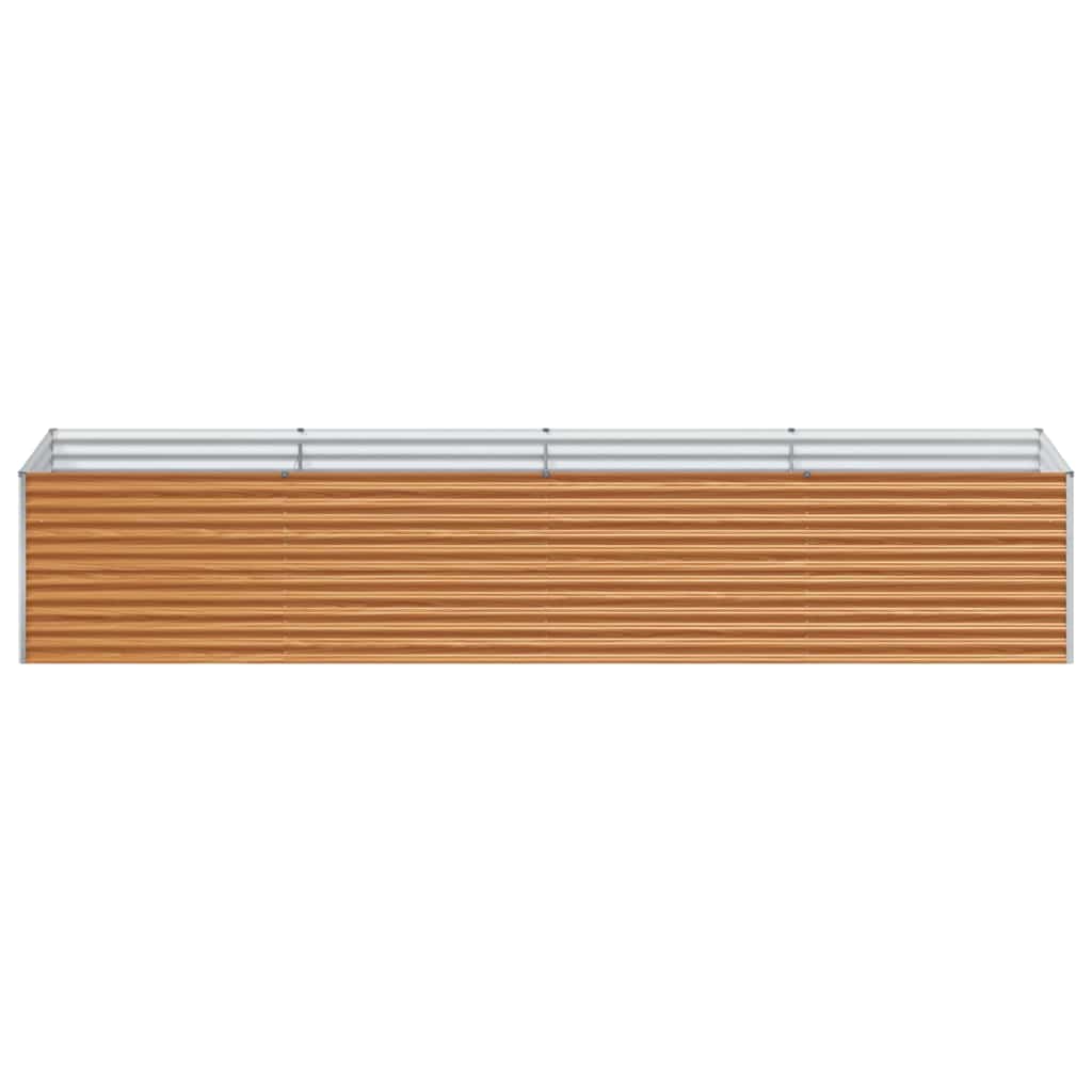 vidaXL Garden Raised Bed 390 x 100 x 68 cm Galvanised Steel
