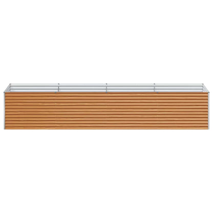 vidaXL Garden Raised Bed 390 x 100 x 68 cm Galvanised Steel