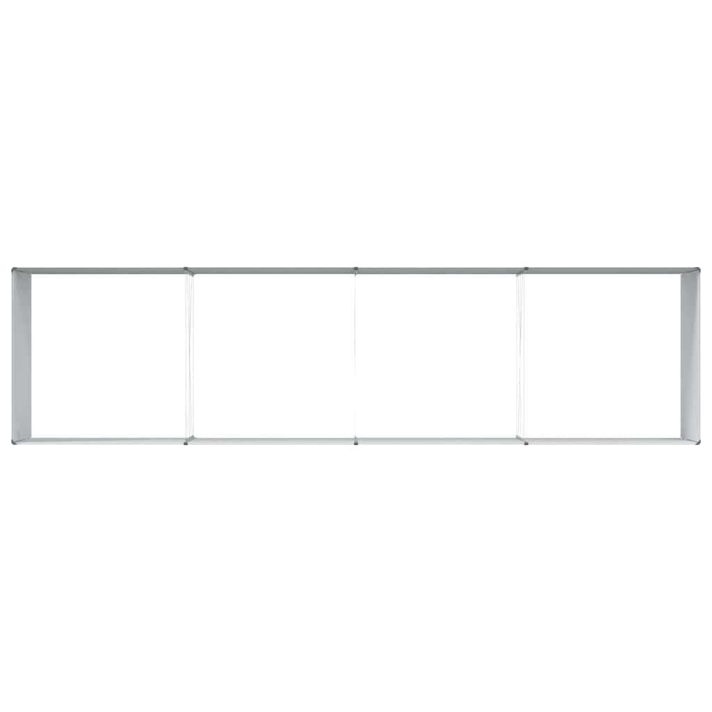 vidaXL Garden Raised Bed 390 x 100 x 68 cm Galvanised Steel