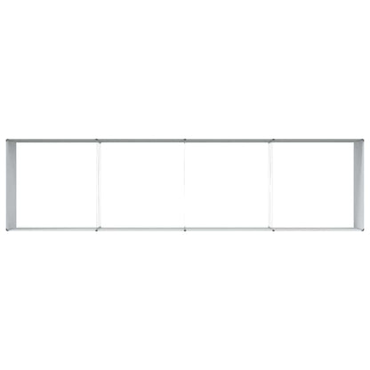 vidaXL Garden Raised Bed 390 x 100 x 68 cm Galvanised Steel