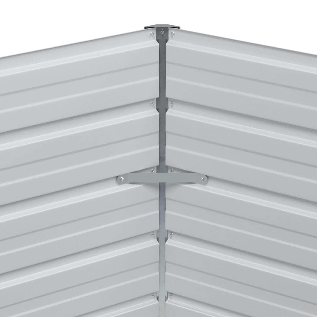 vidaXL Raised Garden Bed Light Brown 129 x 129 x 77 cm