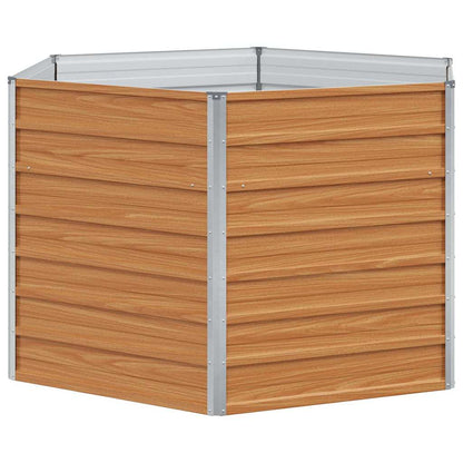 vidaXL Raised Garden Bed Light Brown 129 x 129 x 77 cm