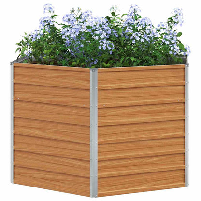 vidaXL Raised Garden Bed Light Brown 129 x 129 x 77 cm