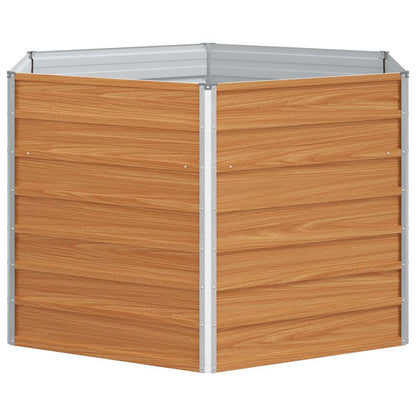 vidaXL Raised Garden Bed Light Brown 129 x 129 x 77 cm