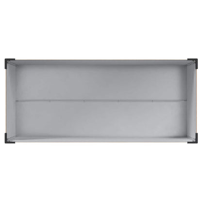 vidaXL Garden Planter Light Brown 100 x 45 x 90 cm Galvanised Steel