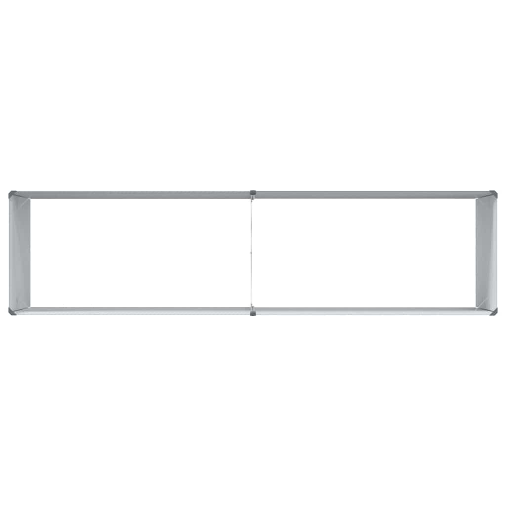 vidaXL Garden Raised Bed Light Brown 195 x 50 x 68 cm Galvanised Steel