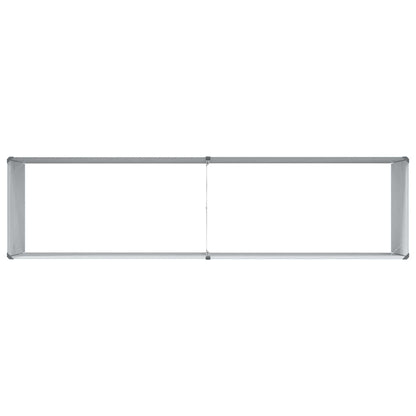 vidaXL Garden Raised Bed Light Brown 195 x 50 x 68 cm Galvanised Steel