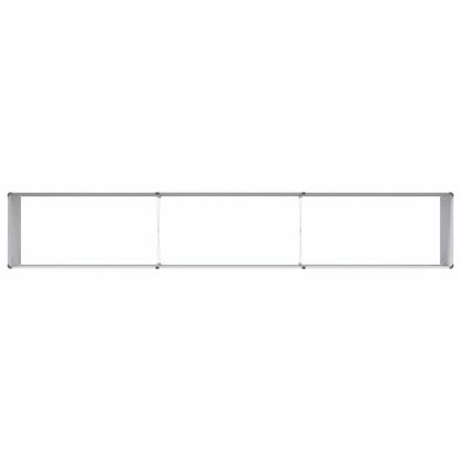 vidaXL Garden Raised Bed Light Brown 290 x 50 x 68 cm Galvanised Steel