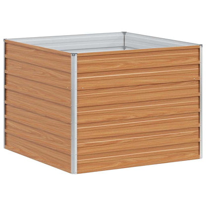 vidaXL Garden Raised Bed Light Brown 100 x 100 x 77 cm