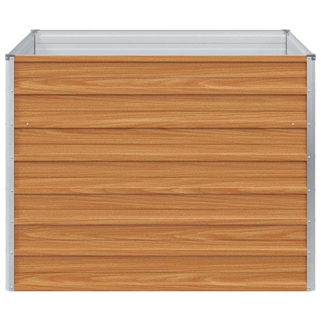 vidaXL Garden Raised Bed Light Brown 100 x 100 x 77 cm