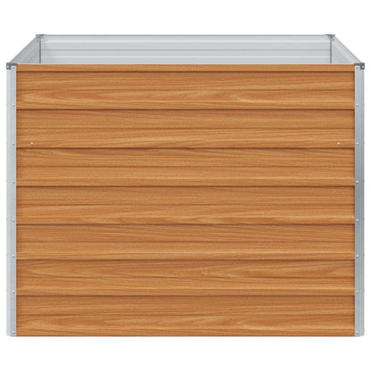 vidaXL Garden Raised Bed Light Brown 100 x 100 x 77 cm