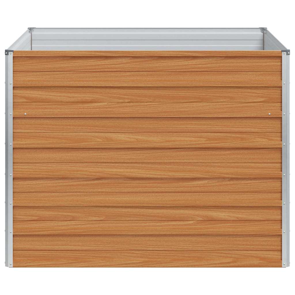 vidaXL Garden Raised Bed Light Brown 100 x 100 x 77 cm