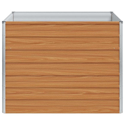 vidaXL Garden Raised Bed Light Brown 100 x 100 x 77 cm