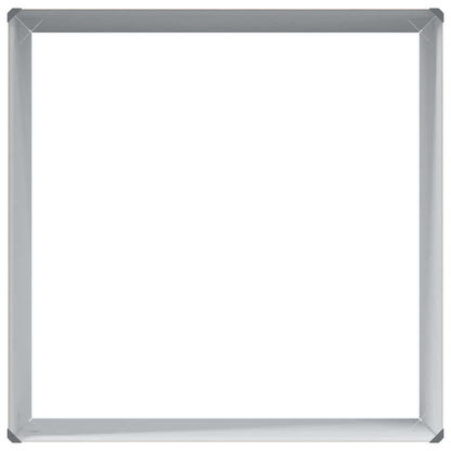 vidaXL Garden Raised Bed Light Brown 98 x 100 x 68 cm Galvanised Steel