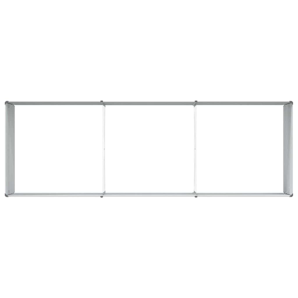 vidaXL Garden Raised Bed Light Brown 240 x 80 x 77 cm Galvanised Steel