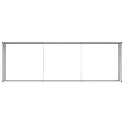vidaXL Garden Raised Bed Light Brown 240 x 80 x 77 cm Galvanised Steel