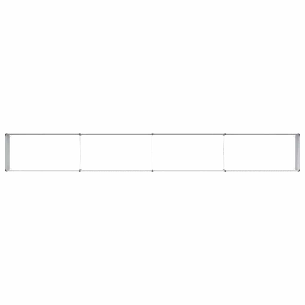 vidaXL Garden Raised Bed Light Brown 390 x 50 x 68 cm Galvanised Steel