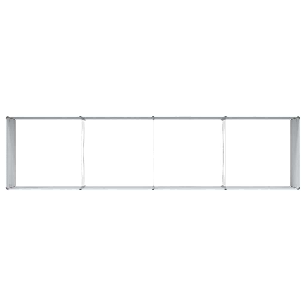 vidaXL Garden Raised Bed Light Brown 320 x 80 x 77 cm Galvanised Steel