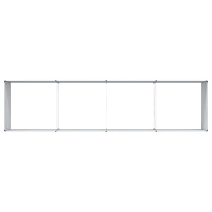 vidaXL Garden Raised Bed Light Brown 320 x 80 x 77 cm Galvanised Steel