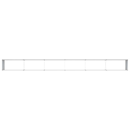 vidaXL Garden Raised Bed Light Brown 582 x 50 x 68 cm Galvanised Steel