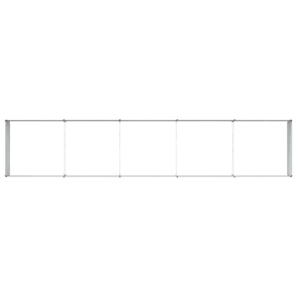 vidaXL Garden Raised Bed Light Brown 400 x 80 x 45 cm Galvanised Steel