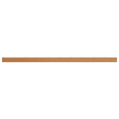 vidaXL Garden Raised Bed Light Brown 970 x 50 x 36 cm Galvanised Steel
