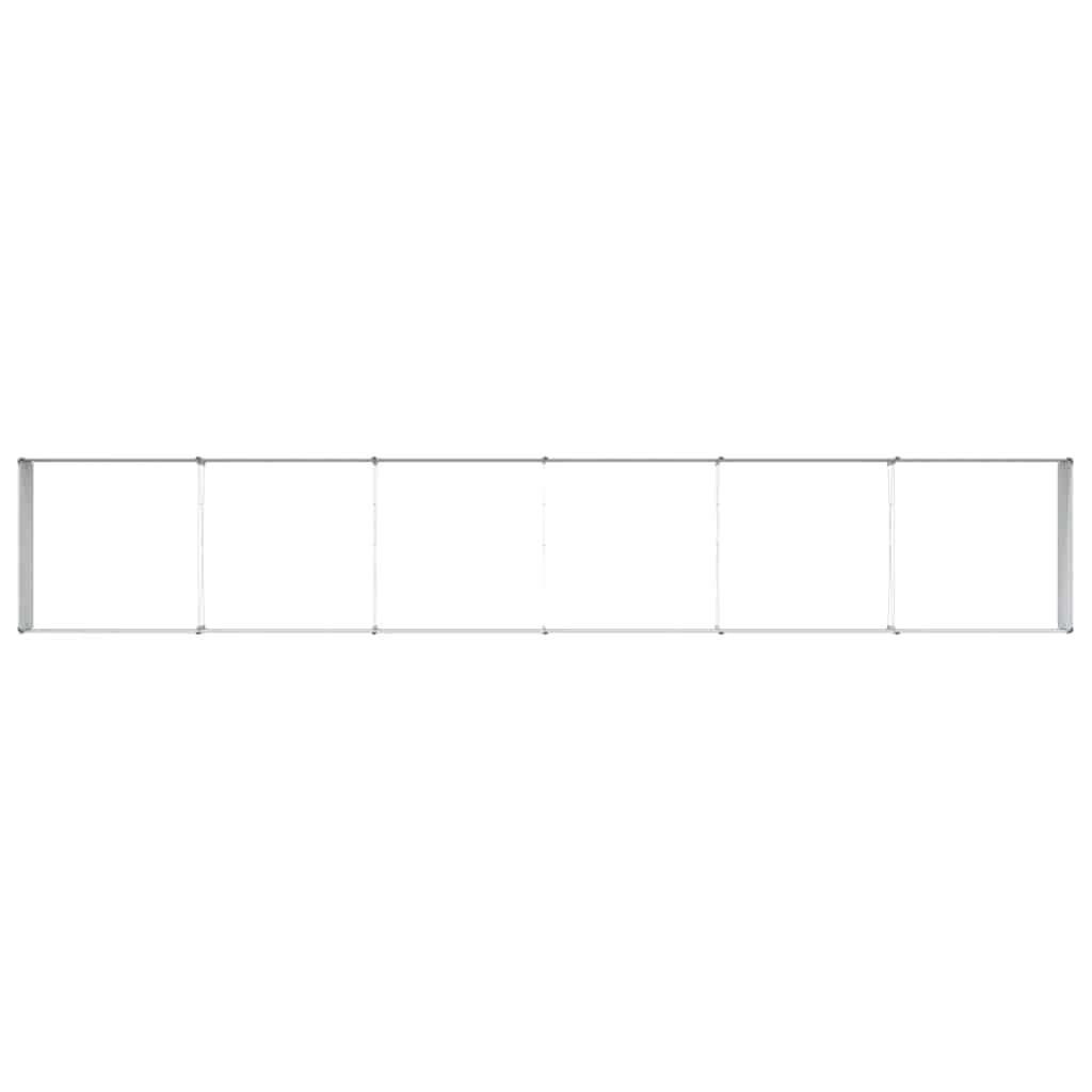 vidaXL Garden Raised Bed Light Brown 480 x 80 x 45 cm Galvanised Steel