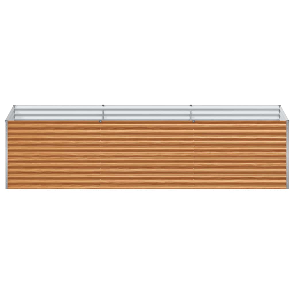 vidaXL Garden Raised Bed 290 x 100 x 68 cm Galvanised Steel