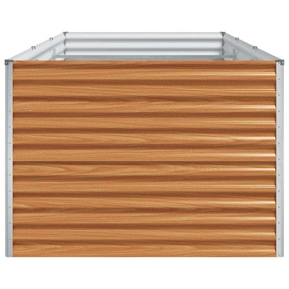 vidaXL Garden Raised Bed 290 x 100 x 68 cm Galvanised Steel